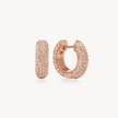 Sparkle Hoops — Small Rose Gold
