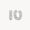 Sparkle Hoops — Small White