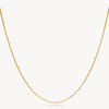 Box Chain Slider Necklace Gold