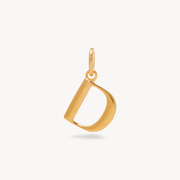 D Letter Charm — Gold