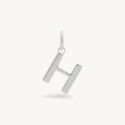 H Letter Charm — Silver