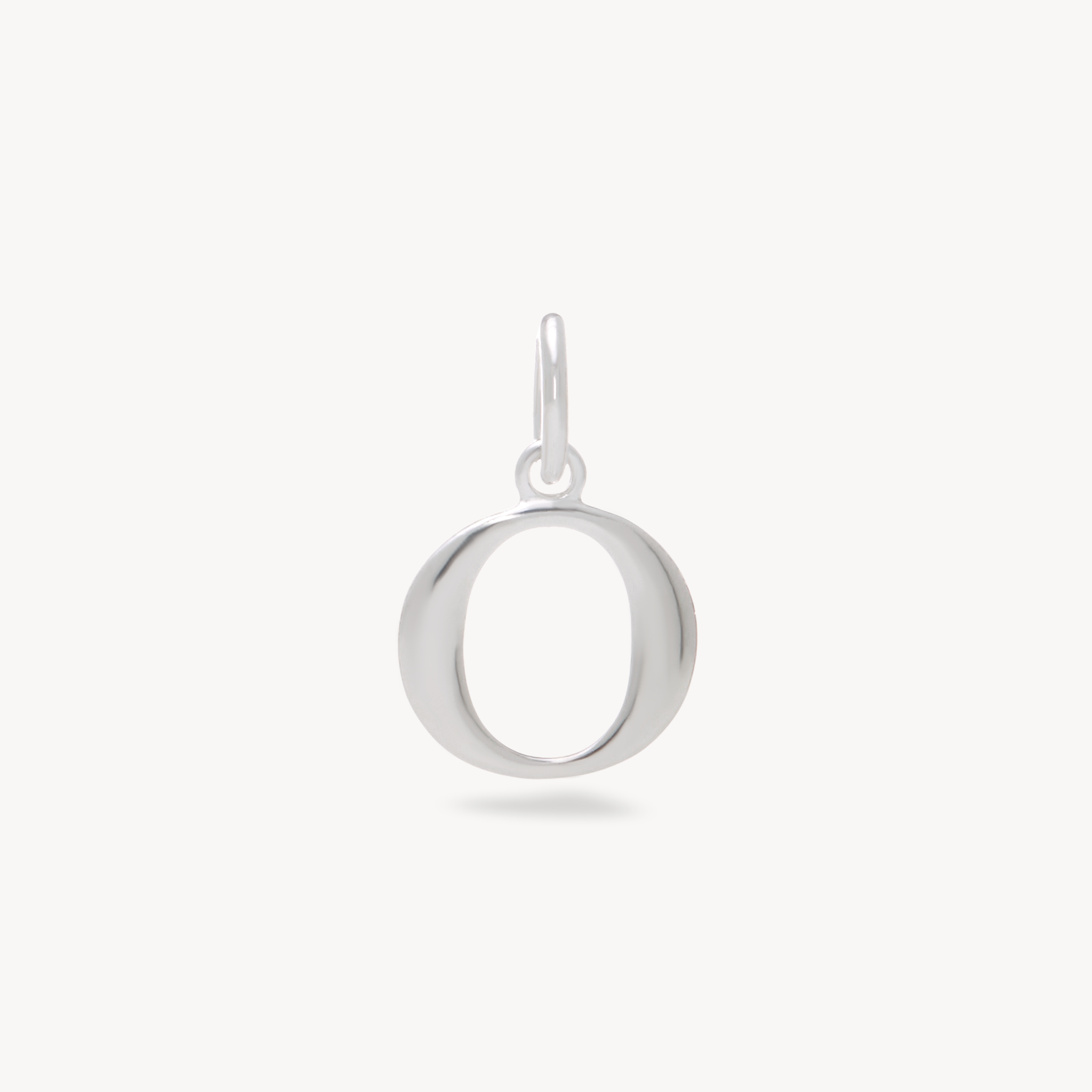 O Letter Charm — Silver