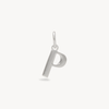 Silver Letter Necklace P