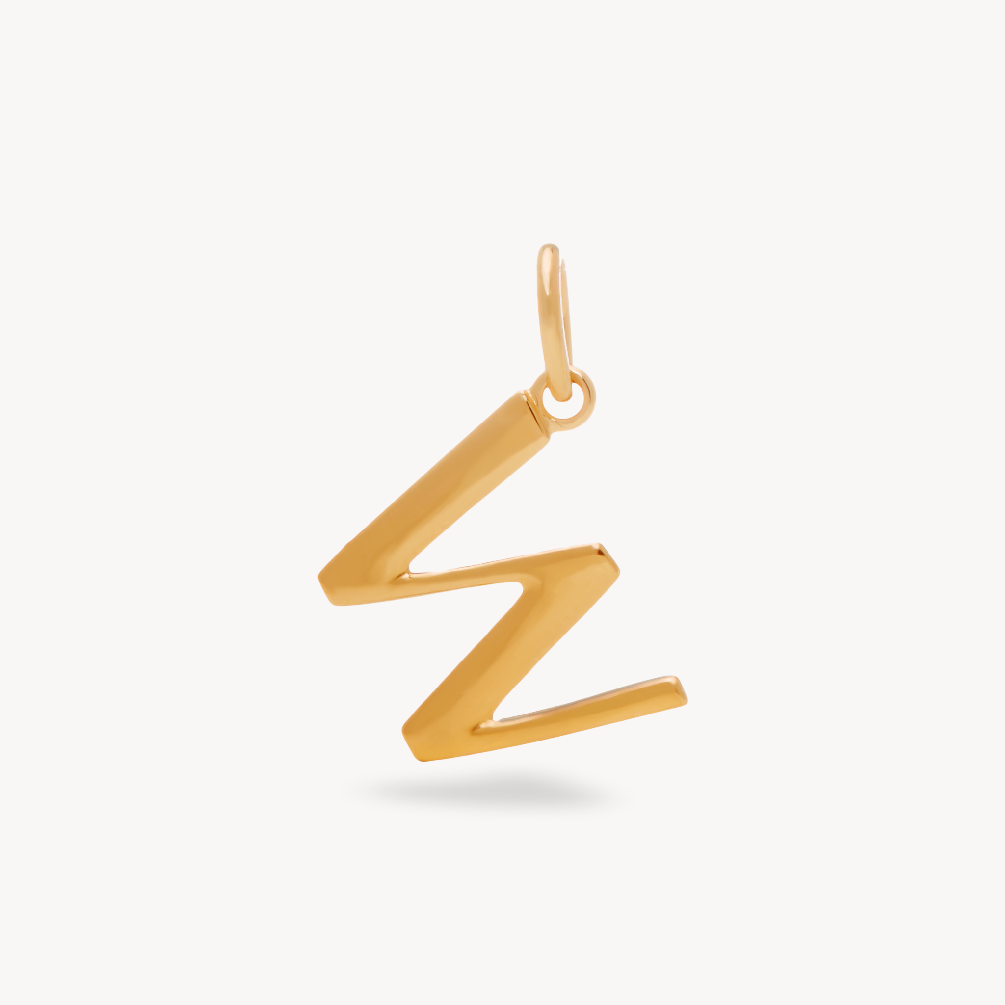 W Letter Charm — Gold