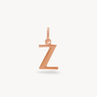 Z Letter Charm — Rose Gold