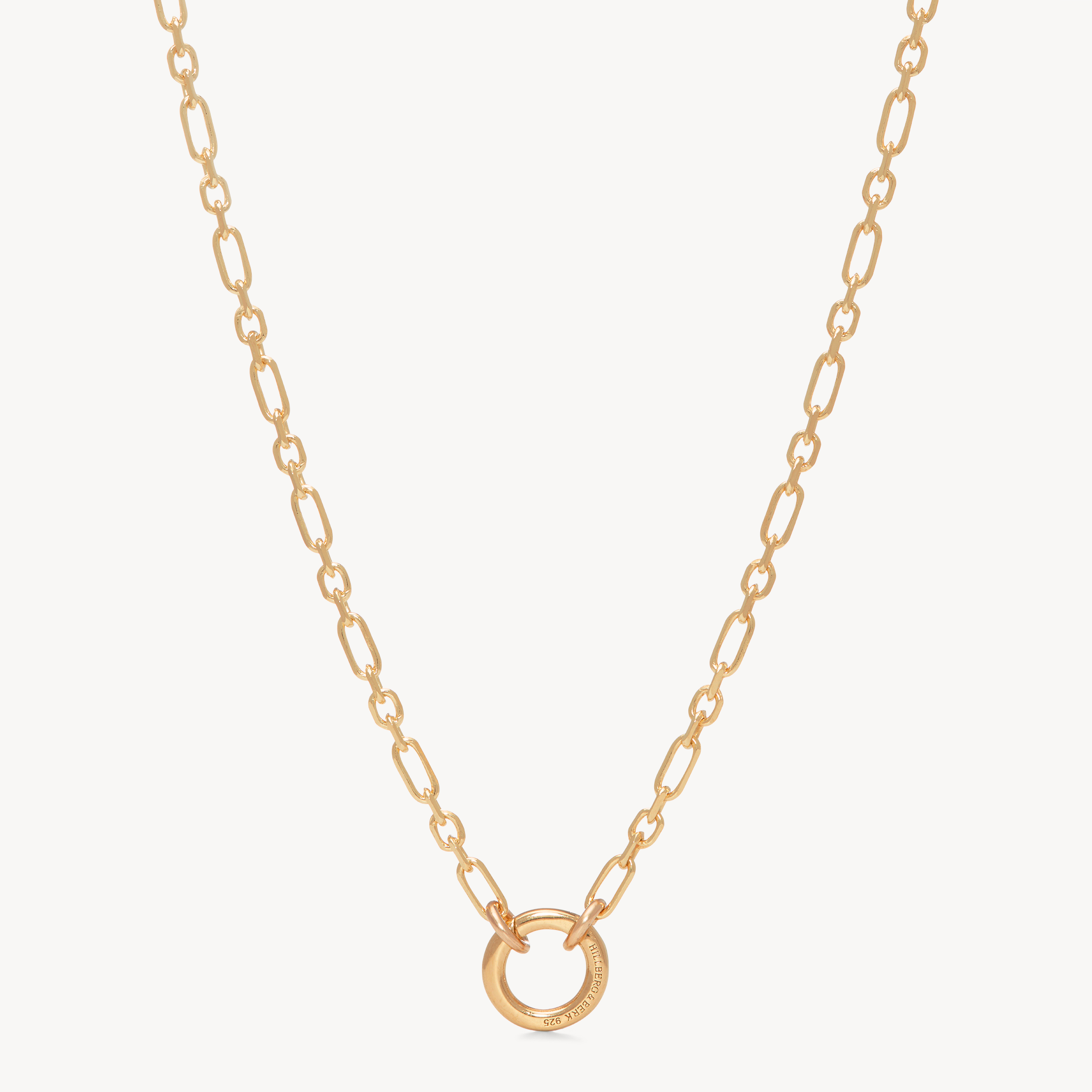 Figaro Charm Chain Necklace — Gold