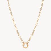 Figaro Charm Chain Necklace — Gold