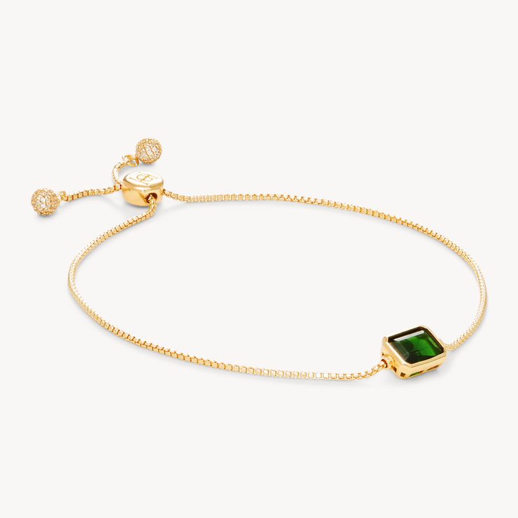 Slider Bracelet - Emerald