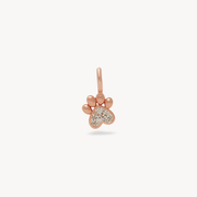 Paw Pavé Charm Rose Gold
