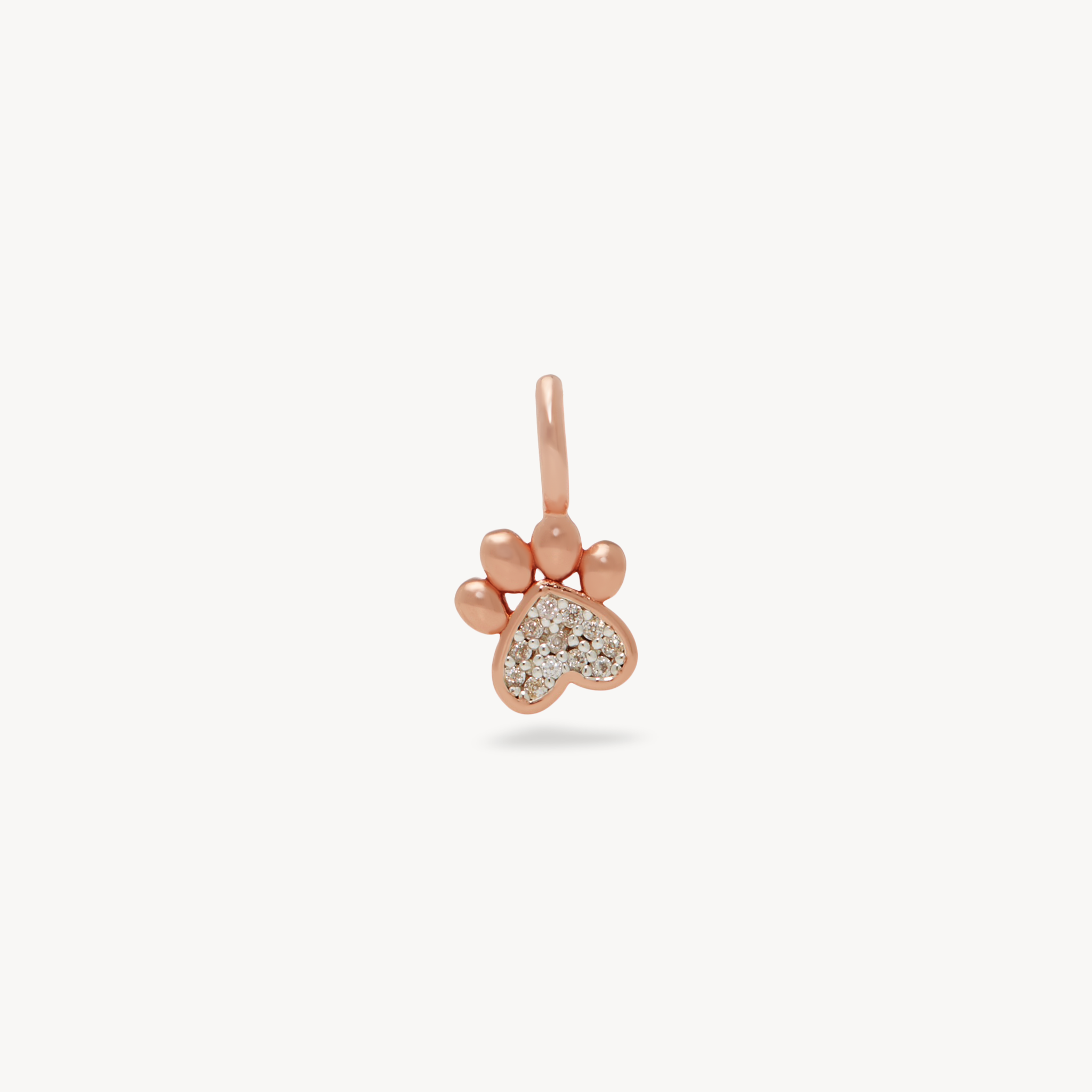 Dog paw earrings rose gold best sale