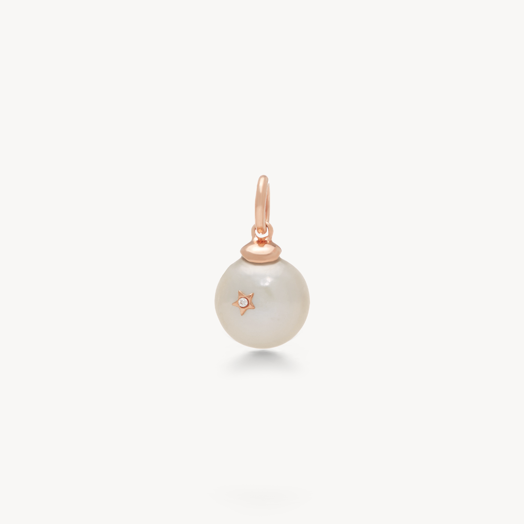 Deep Pearl Charm Rose Gold