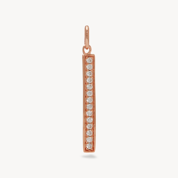 Edge Pavé Charm Rose Gold