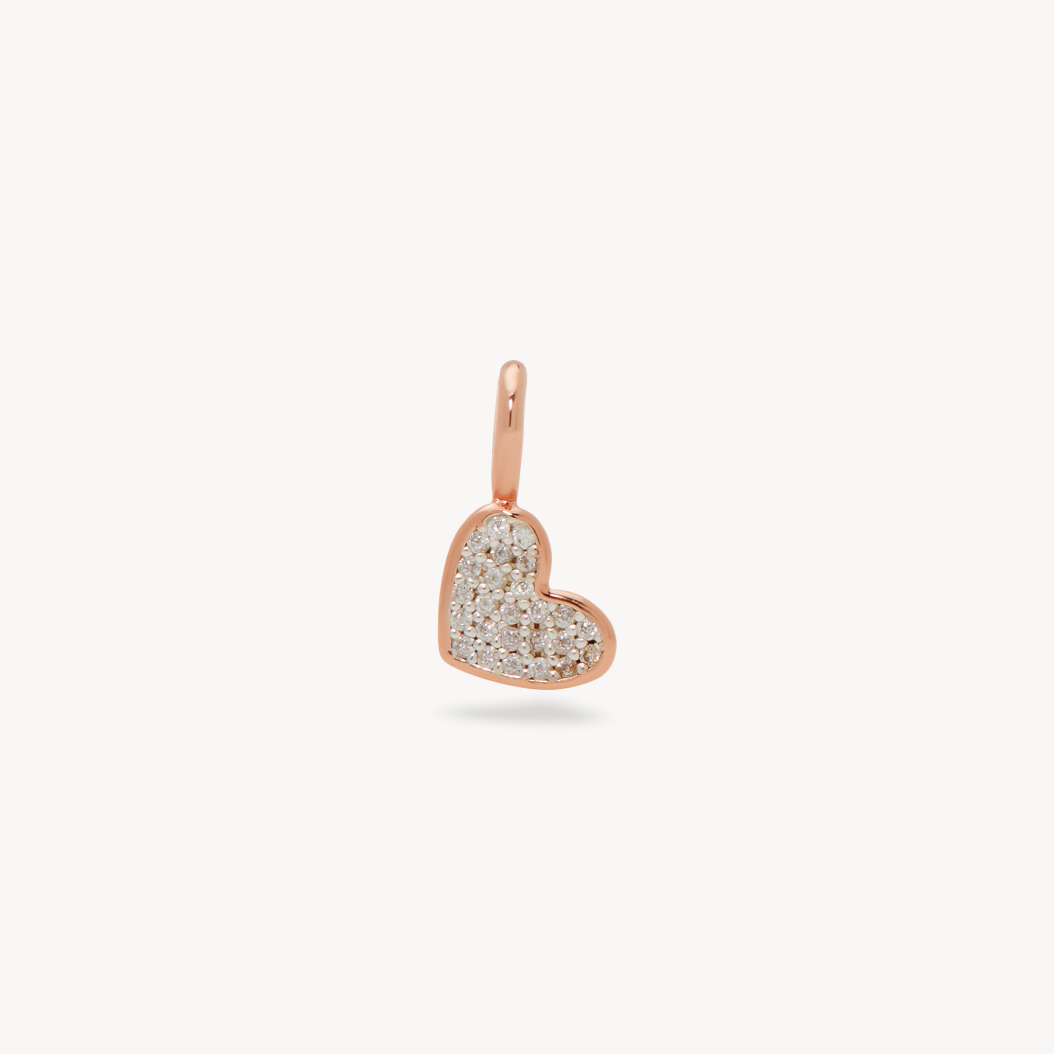 Lover Pavé Charm Rose Gold