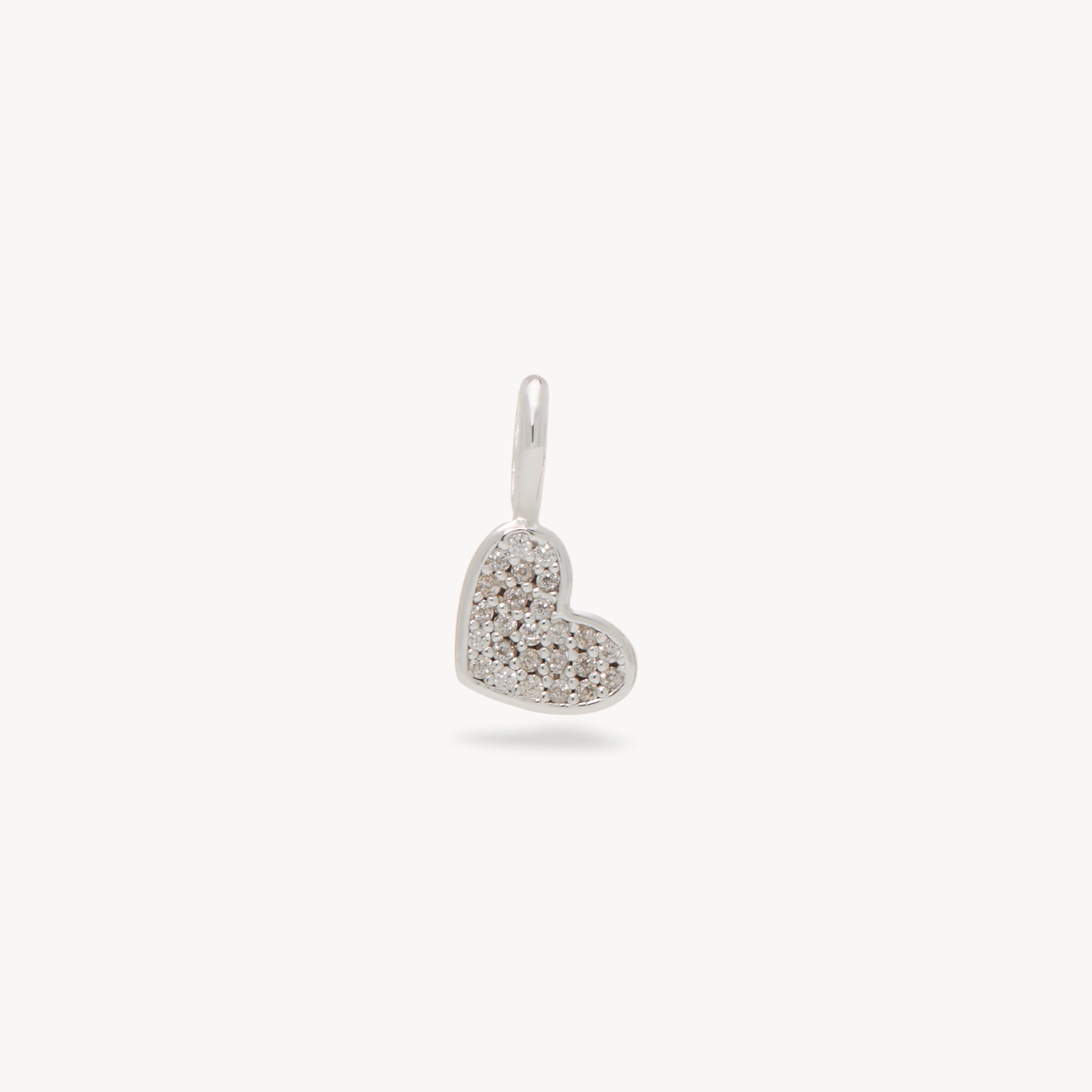 Lover Pavé Charm Silver