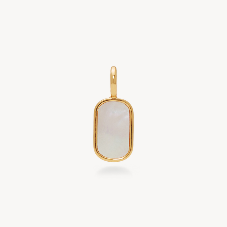 Mother of Pearl Stone Charm