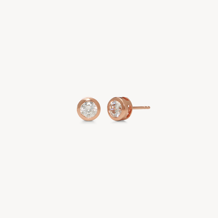 Rebecca Earring Jacket Rose Gold Stud only