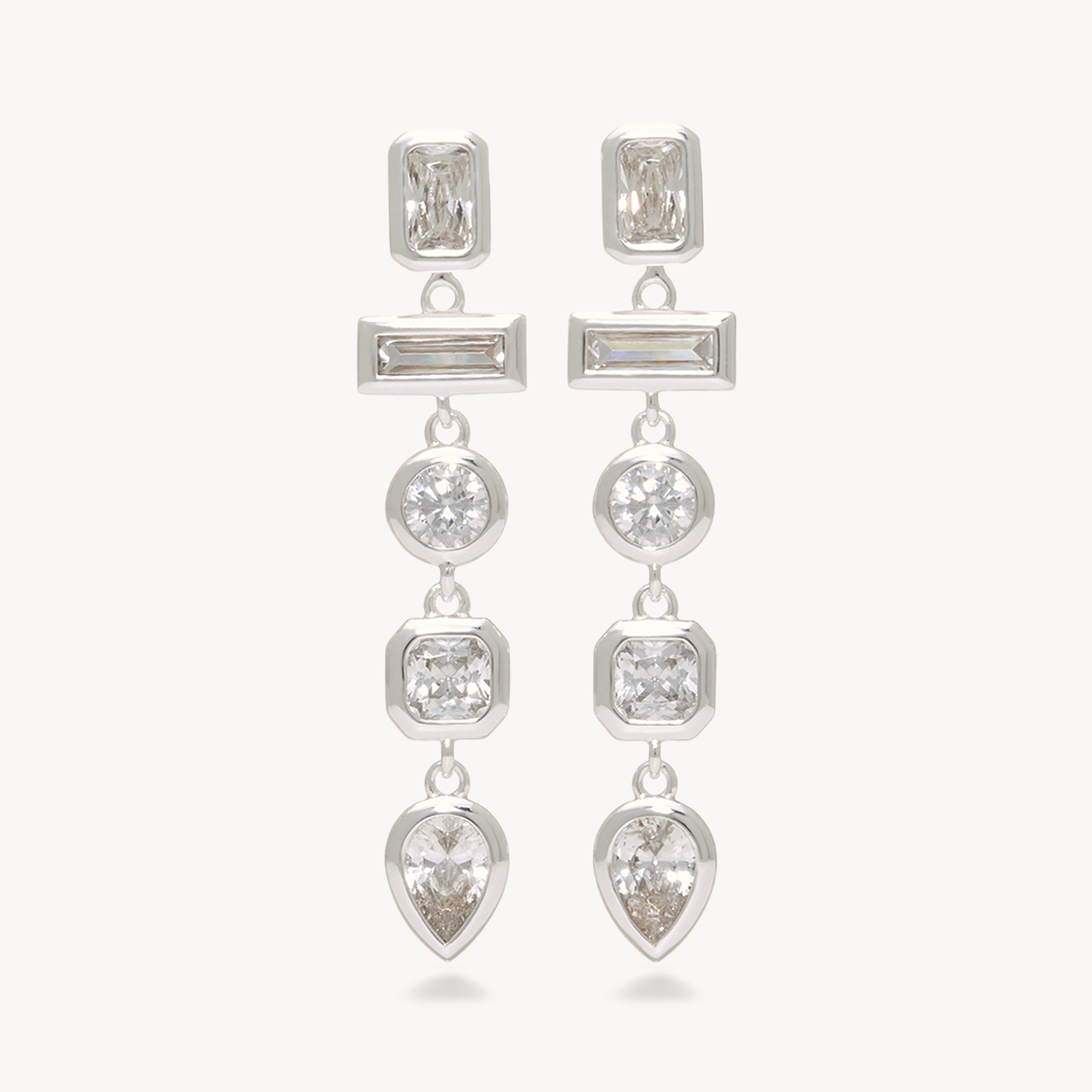 Linear Convertible Earrings - Moonlight