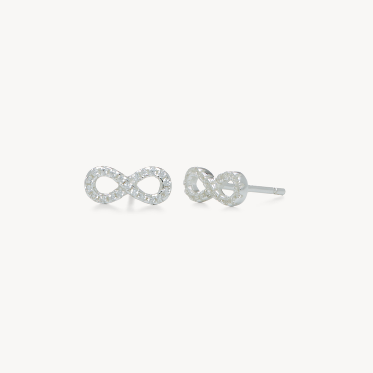 Mini Infinity Stud Earrings
