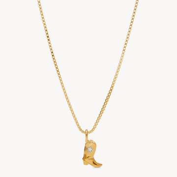 Cowboy Boot Pendant Necklace | Hillberg & Berk