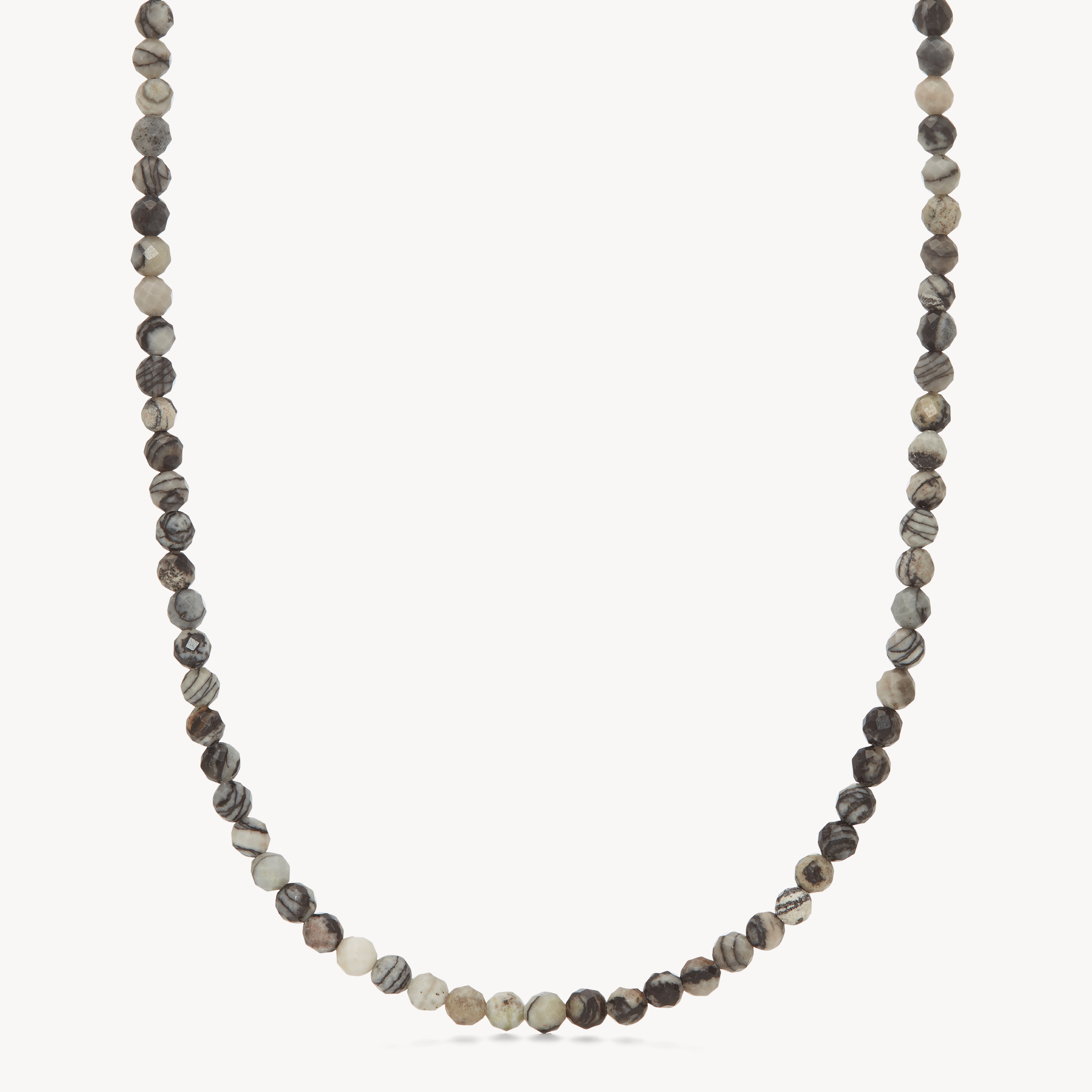 Web Jasper Gem Strand Necklace