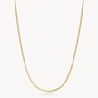 Serpentine Chain Necklace Gold