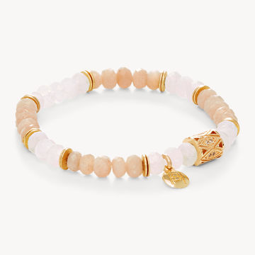 Mixed Moonstone Stretch Bracelet
