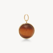 Duo Tiger Eye & Amber Sparkle Charm