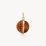 Duo Tiger Eye & Amber Sparkle Charm