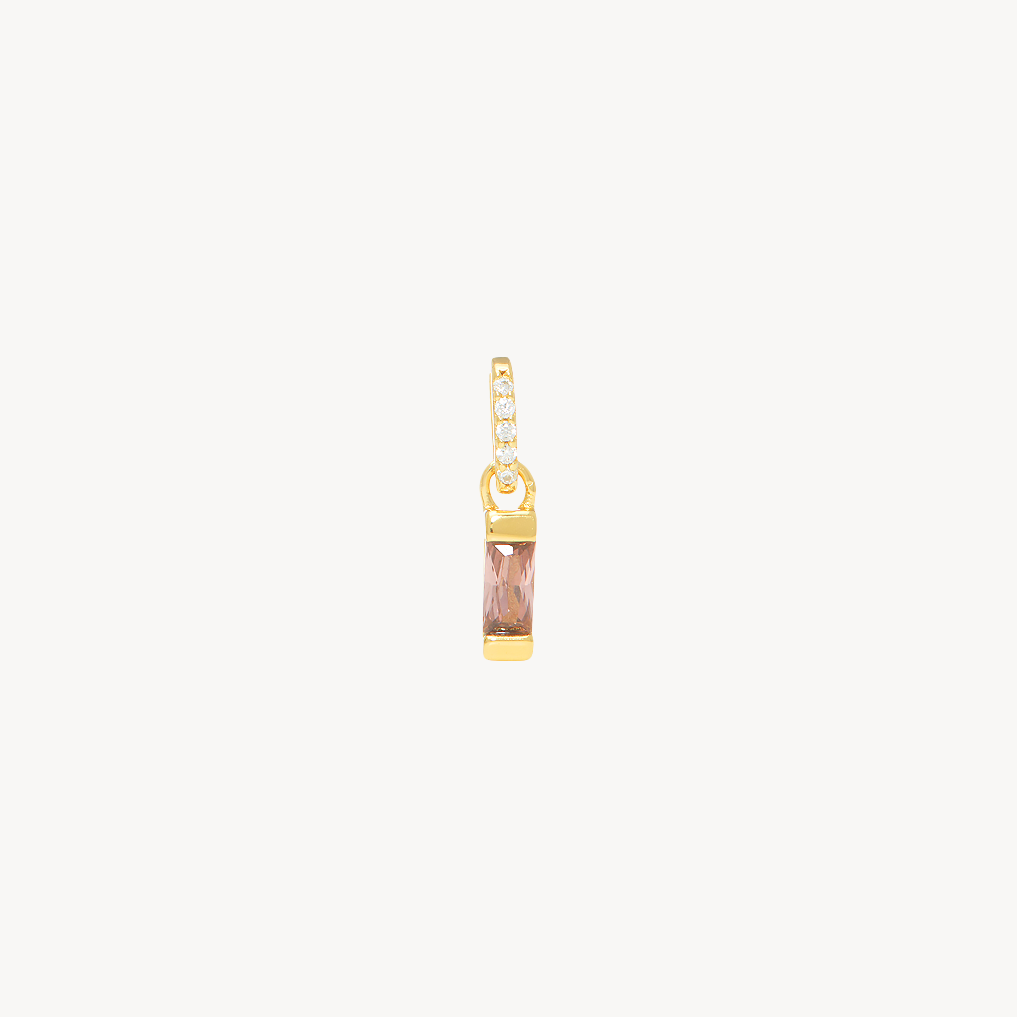 Birthstone Baguette Charm June