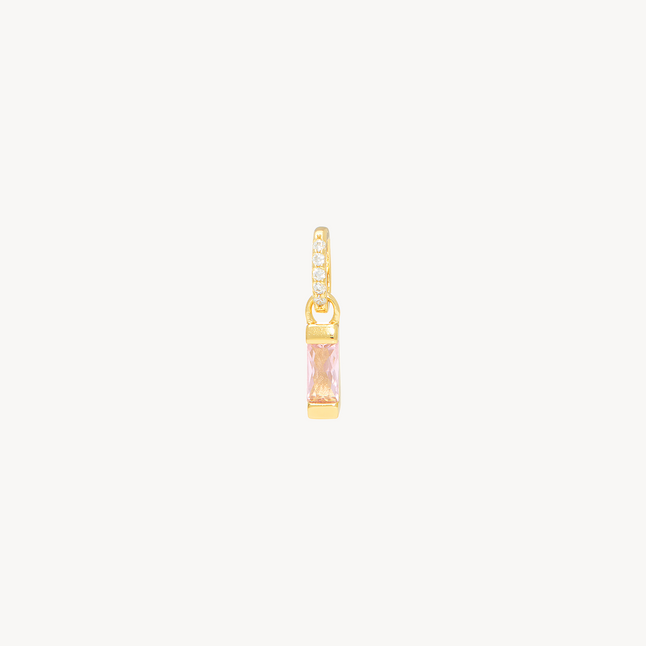 Birthstone Baguette Charm October