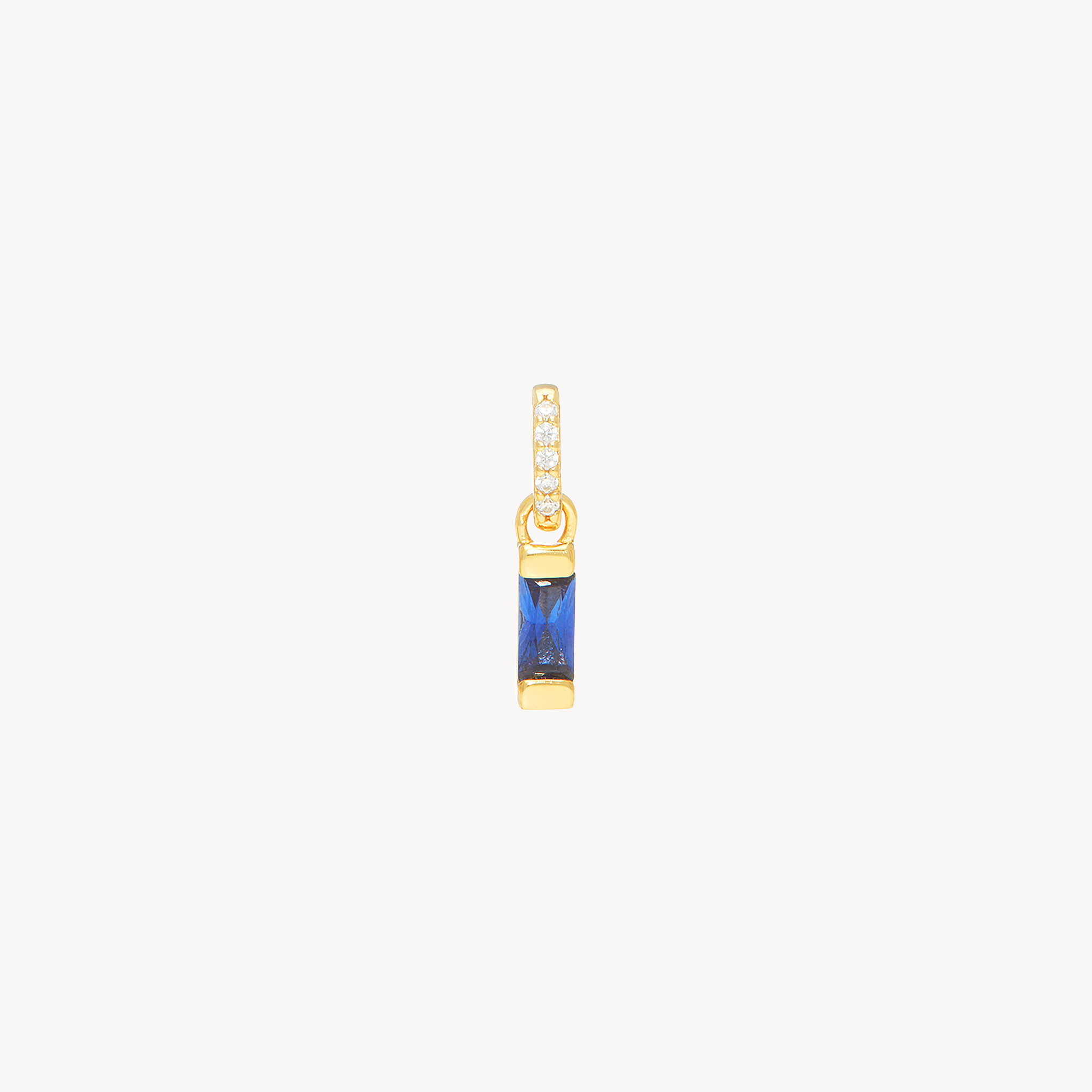 Birthstone Baguette Charm September