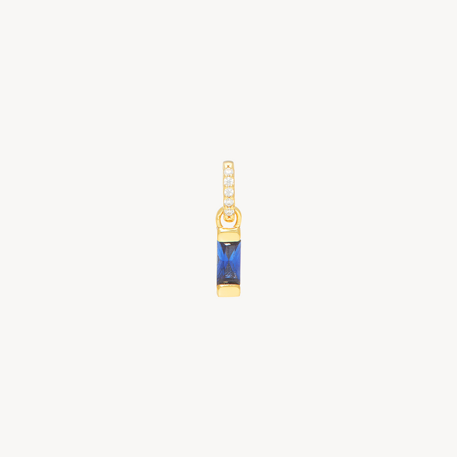 Birthstone Baguette Charm September