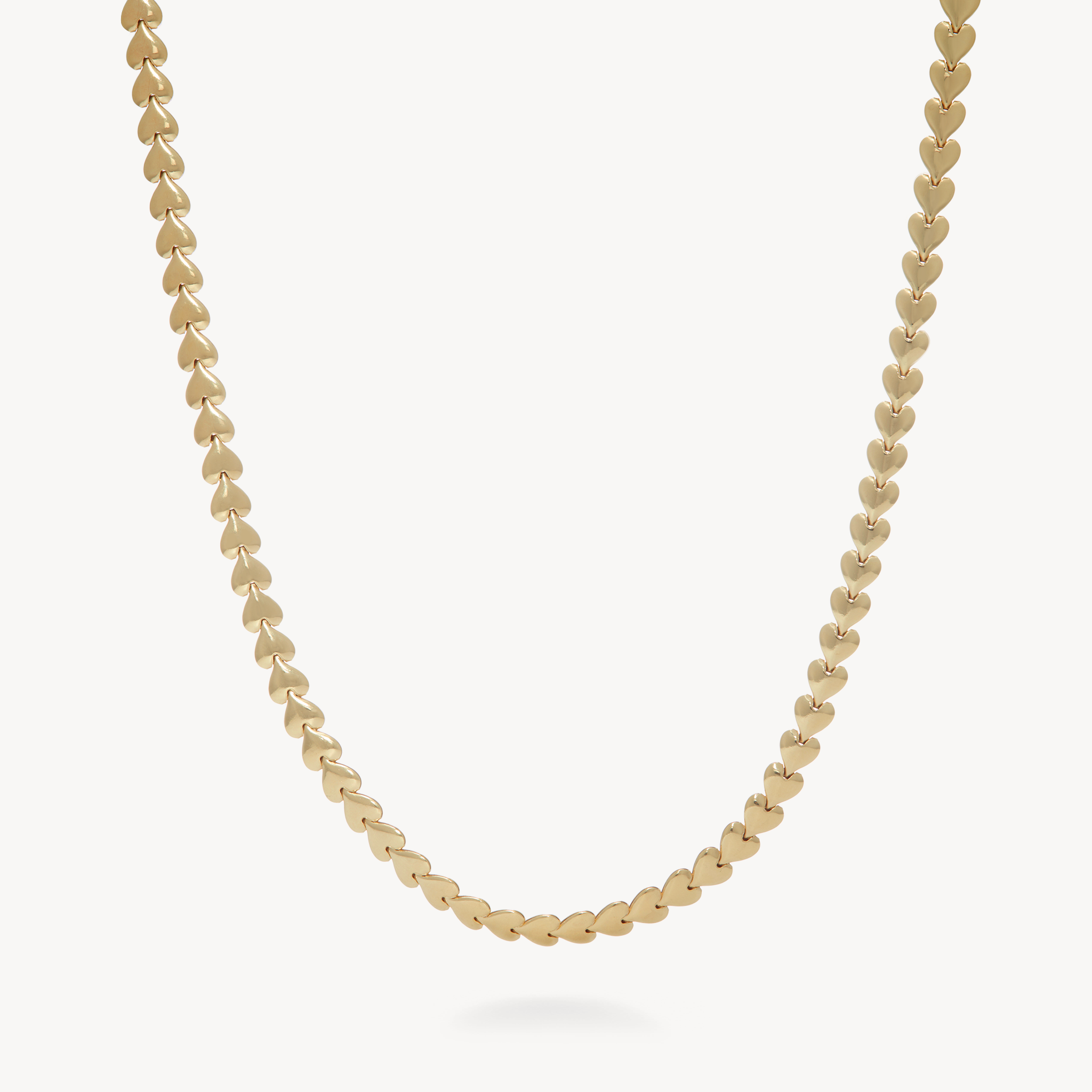 String Chain Heart Chain Necklace | Hillberg & Berk