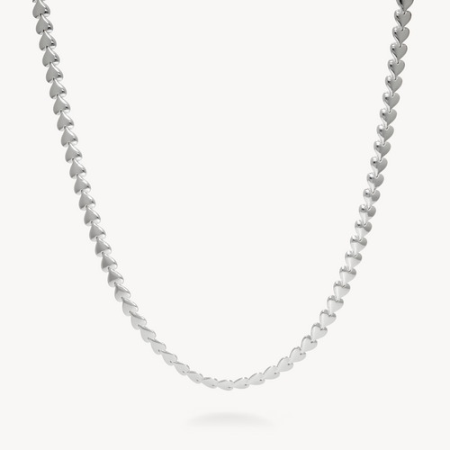 TATIANA☆[Silver 925] Ribbon Heart Bell String Necklace MUSINSA | TATIANA (Silver 925) Ribbon Heart Bell String