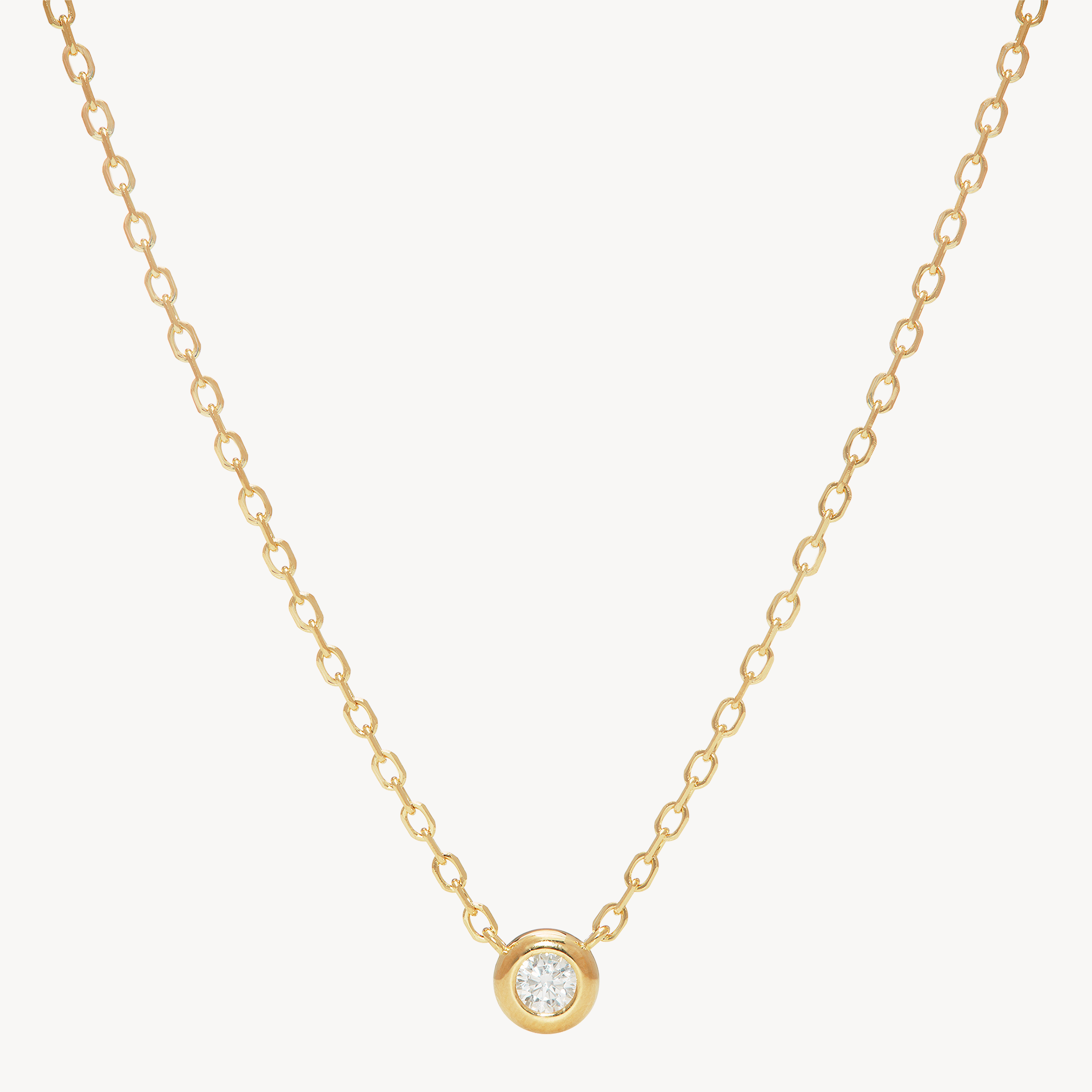 Meridian Pendant Necklace Gold