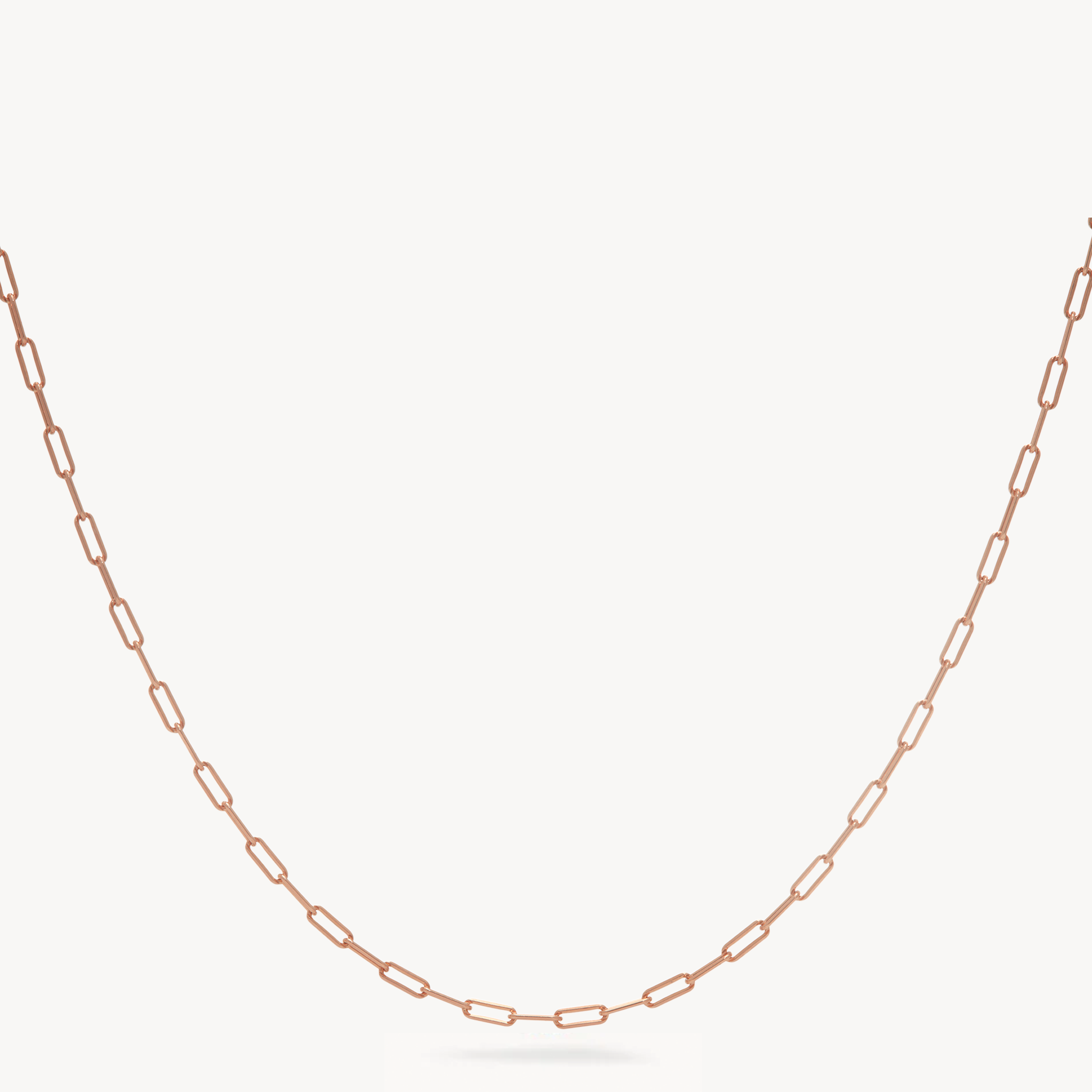 Essential Clip Chain Necklace Rose Gold