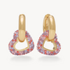 Smooches Lux Sparkle Hoop Earrings