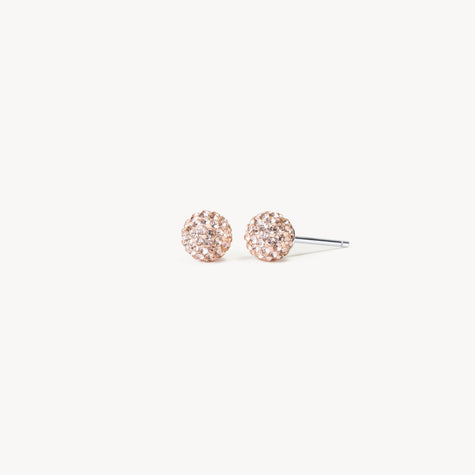 Rose Gold Mini Sparkle Ball™ Stud Earrings