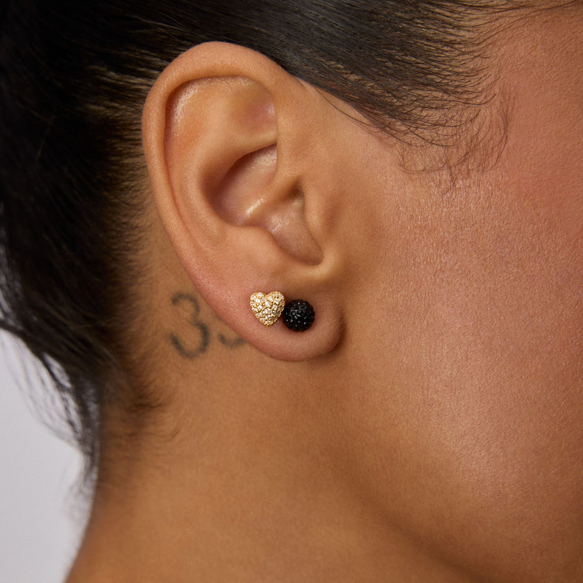 Mini Sparkle Ball™ Stud Earrings on model