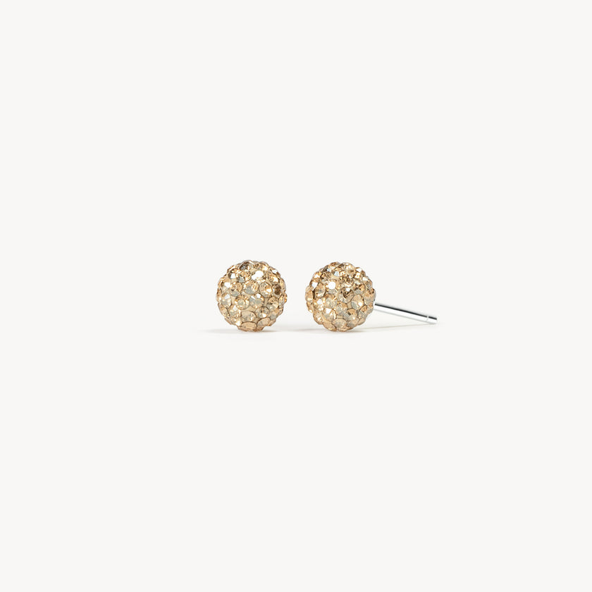 Soft Gold Sparkle Ball™ Stud Earrings 6mm