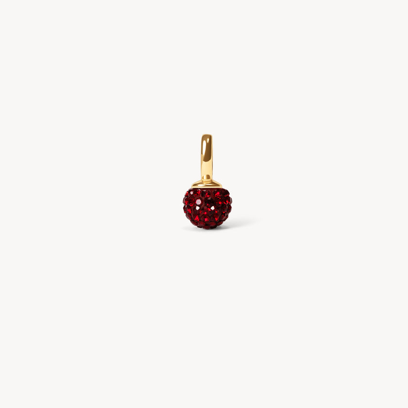 January Garnet Mini Birthstone Sparkle Ball™ Charm