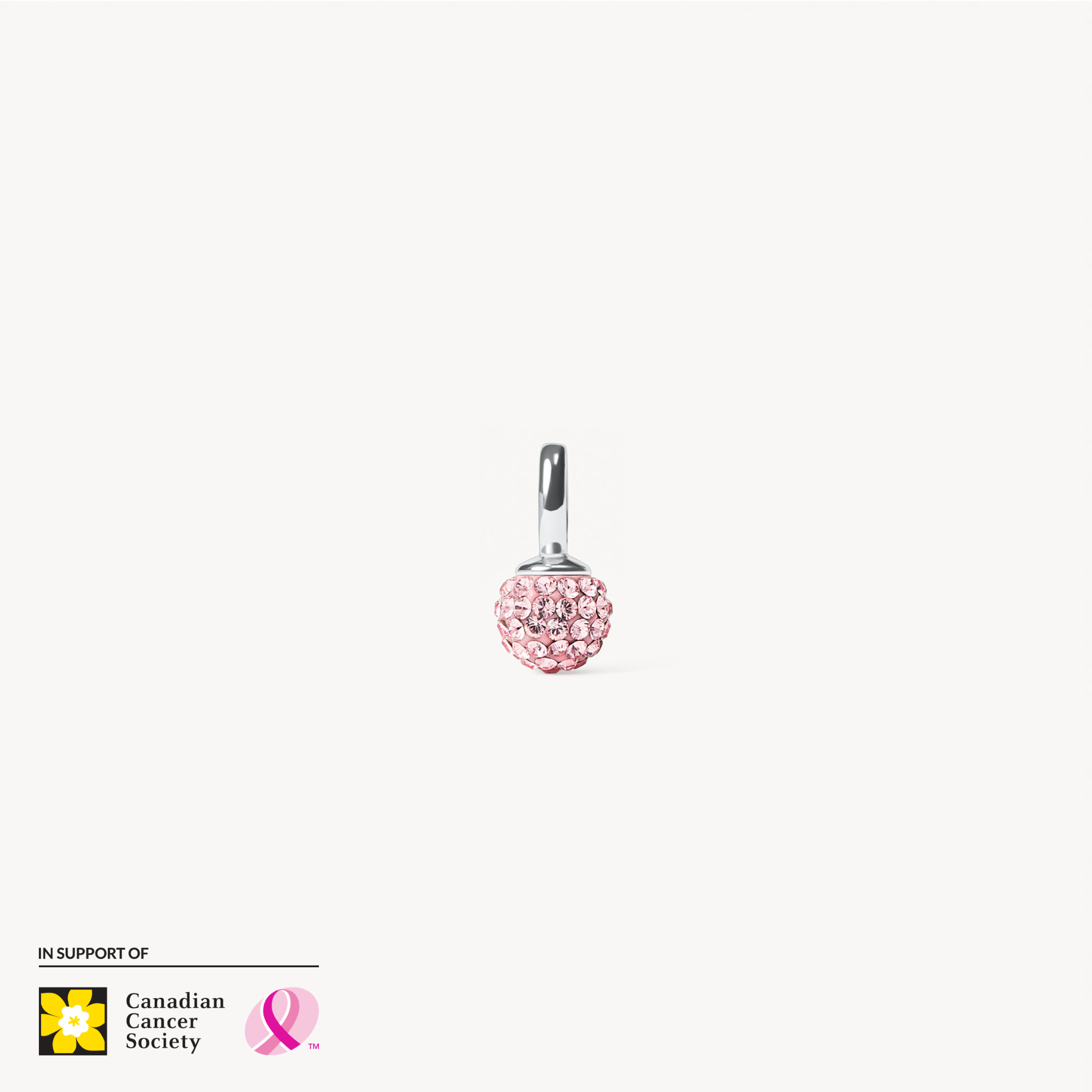 H&B Pink Mini Sparkle Ball™ Charm