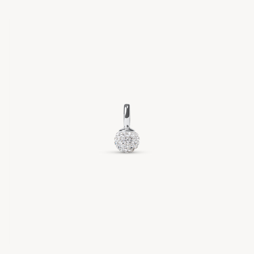 White Mini Sparkle Ball™ Charm