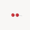 Mini Red Velvet Sparkle Ball™ Stud Earrings