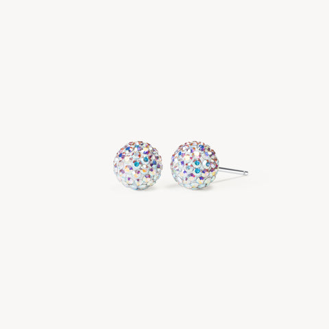 Aurora Borealis Small Sparkle Ball™ Stud Earrings