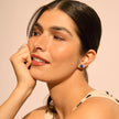 Small Deep Capri Blue Sparkle Ball™ Stud Earrings
