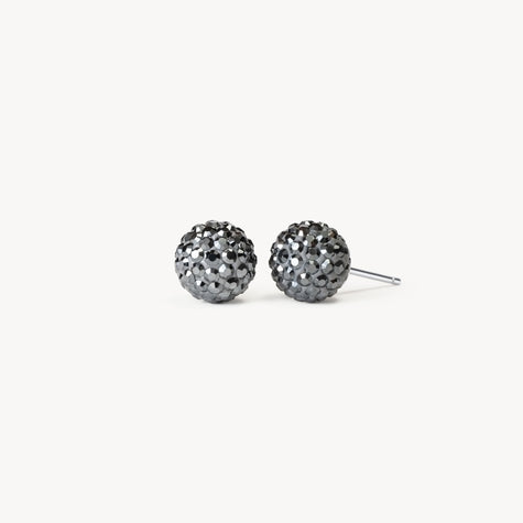 Hematite Small Sparkle Ball™ Stud Earrings