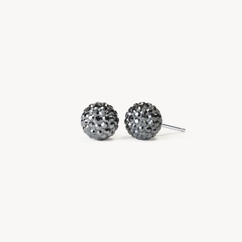 Hematite Small Sparkle Ball™ Stud Earrings