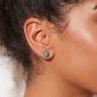 Mermaid Scales Sparkle Ball™ Stud Earrings 8mm on model