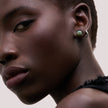 8mm Serpentine Sparkle Ball™ Stud Earrings on model